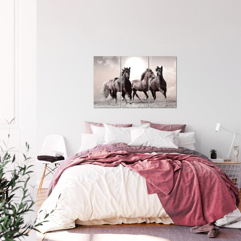 Wandbilder Wohnzimmer XXL Pferde Moderne Bilder Tiere